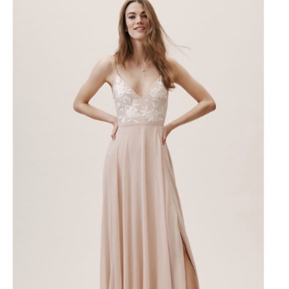 NWT BHLDN Sadia Dress in Blush Size 10 - Picture 1 of 16